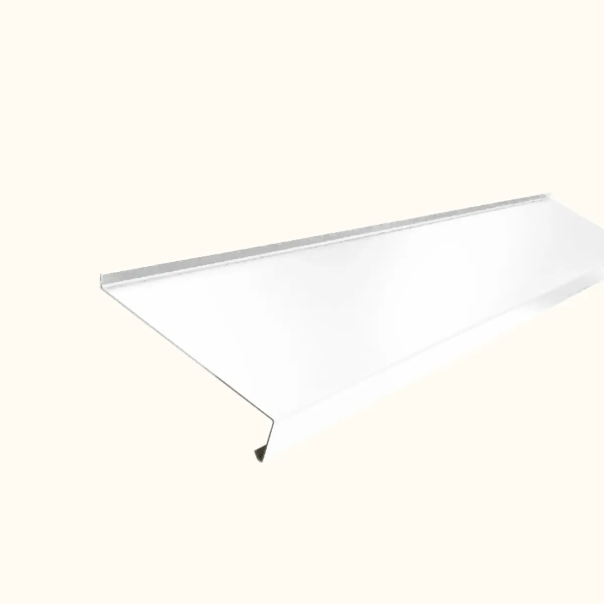 Appui de fenêtre avec rebord Blanc Brillant
