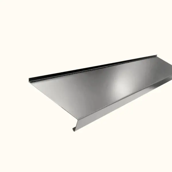 Appui de fenêtre avec rebord Gris Clair Brillant - 4