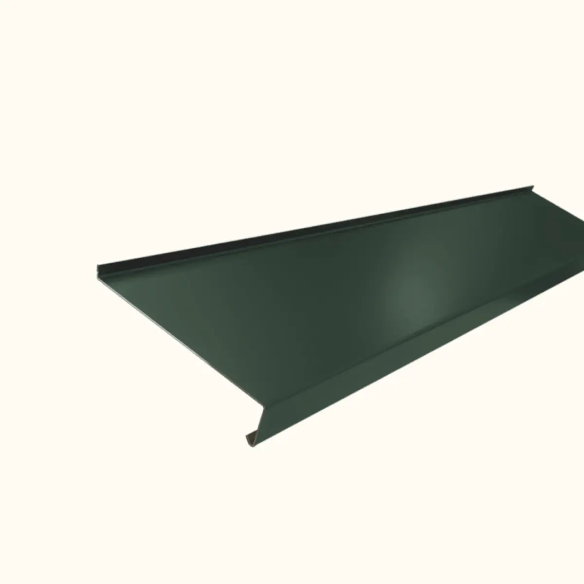 Appui de fenêtre avec rebord Vert Mat