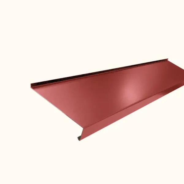 Appui de fenêtre avec rebord Rouge Mat - 4