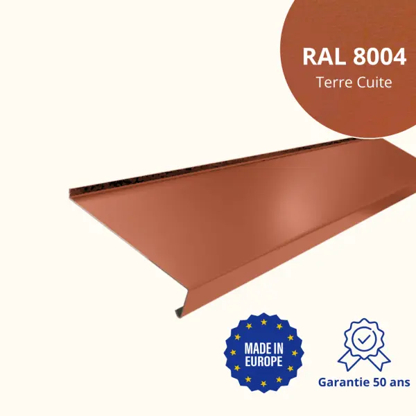 Appui de fenêtre avec rebord Terre Cuite Mat