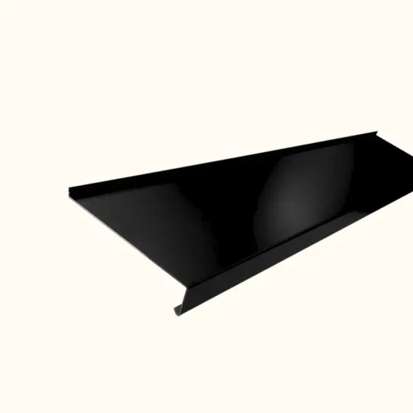 Appui de fenêtre avec rebord Noir Mat - 4