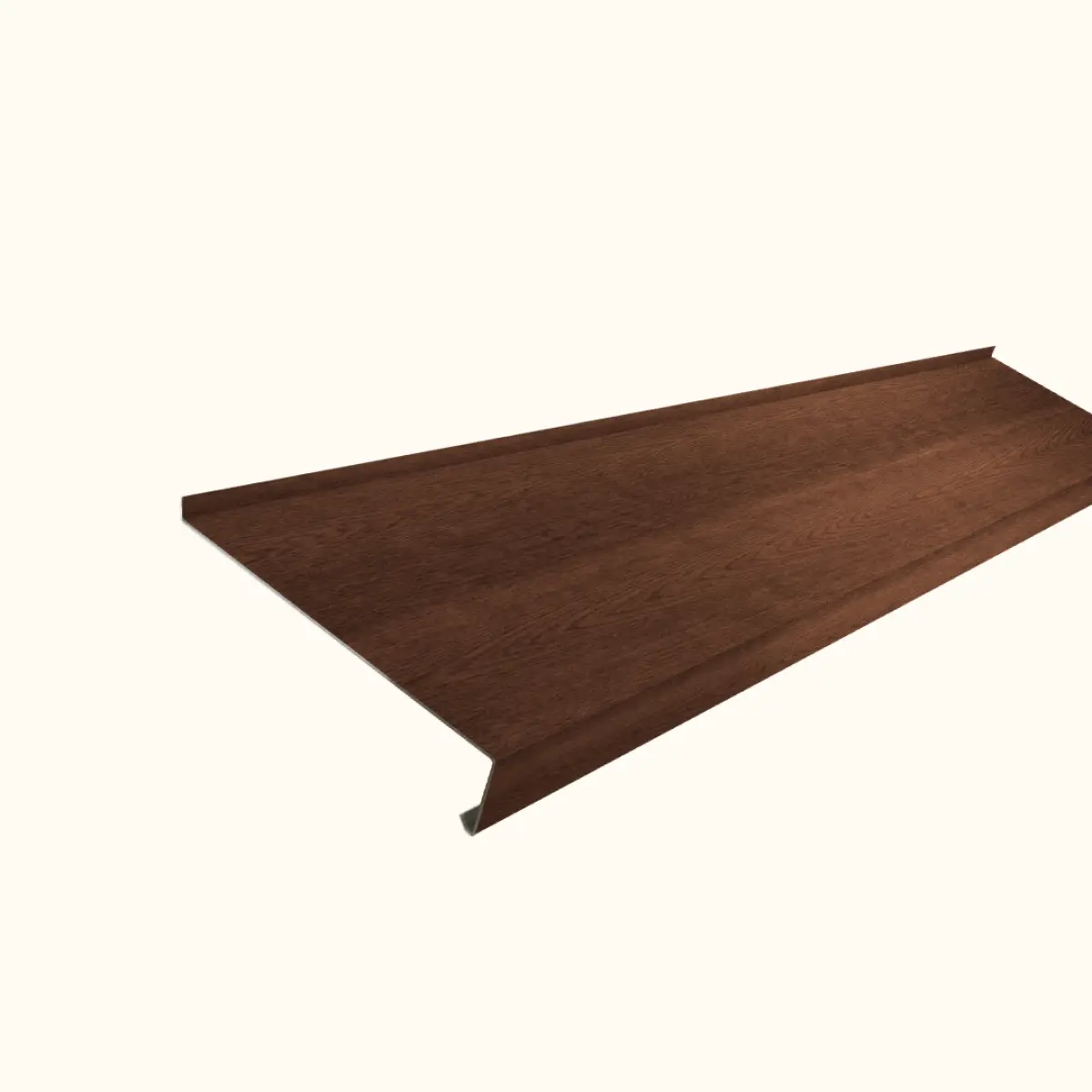 Appui de fenêtre avec rebord Chêne Foncé