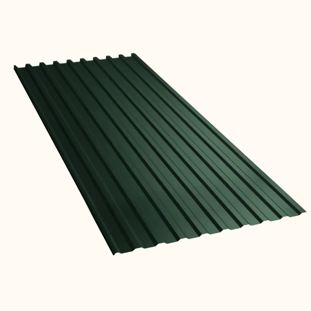 Tôle de toiture bac acier Medio Vert mat