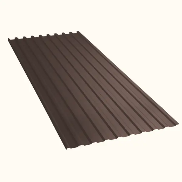 Tôle de toiture bac acier Medio Brun Gris mat - 4