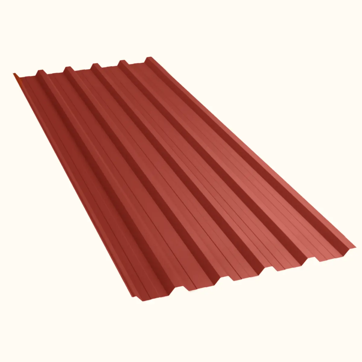 Tôle de toiture bac acier Alto Rouge mat