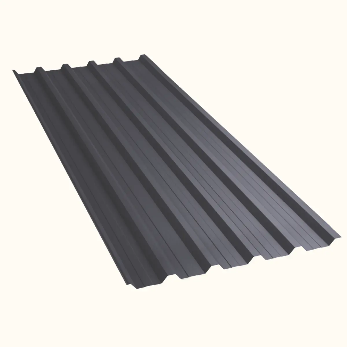 Tôle de toiture bac acier Alto Gris Graphite mat