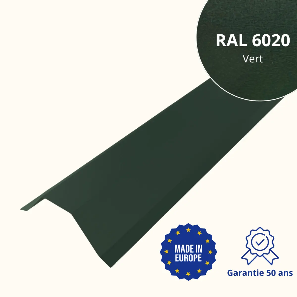 Faitière pour toiture Savanna Vert Mat