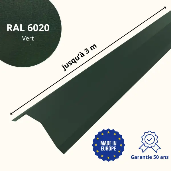 Faitière pour toiture Savanna Vert Mat - 2