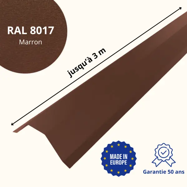 Faitière pour toiture Savanna Marron Mat - 2