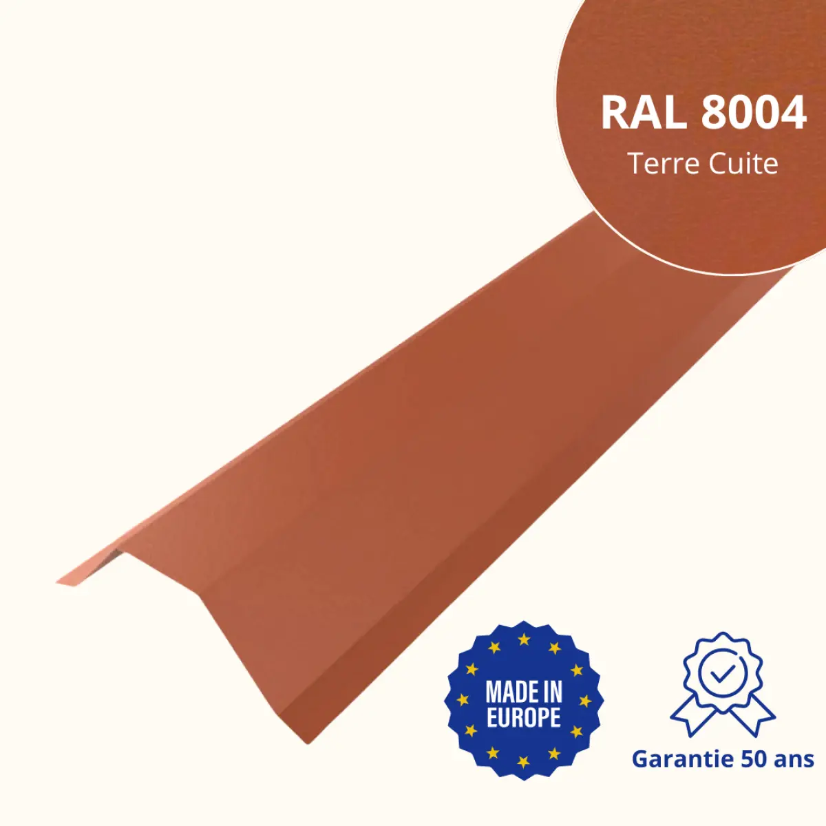 Faitière pour toiture Savanna Terre Cuite Mat