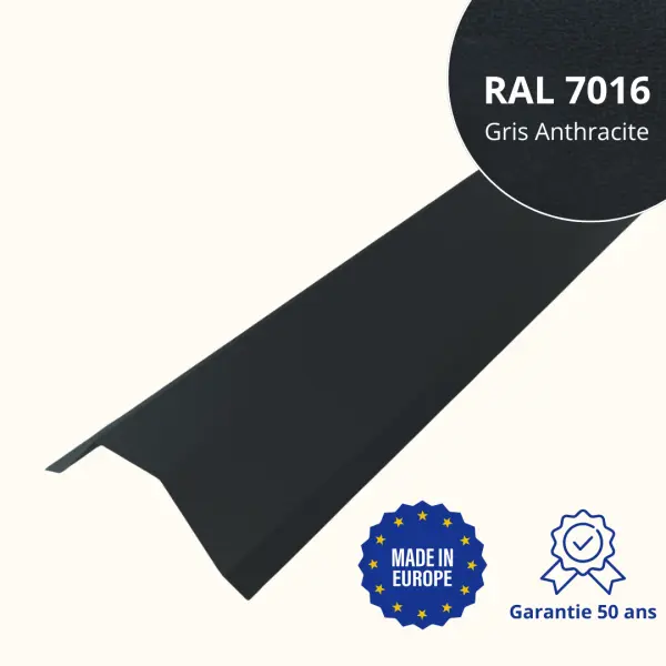 Faitière pour toiture Savanna Gris Anthracite Mat