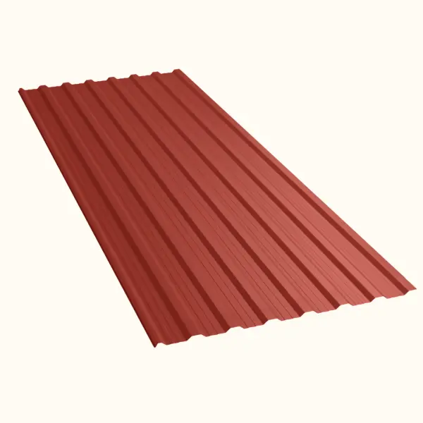 Tôle de toiture bac acier Vigo Rouge mat - 4