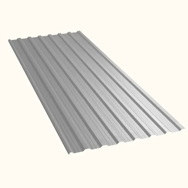 Tôle de toiture bac acier Vigo Gris Clair brillant - 4