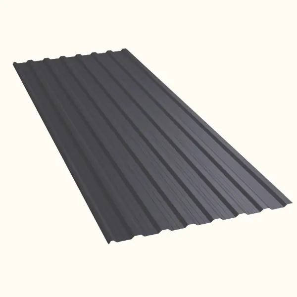 Tôle de toiture bac acier Vigo Gris Graphite mat - 4