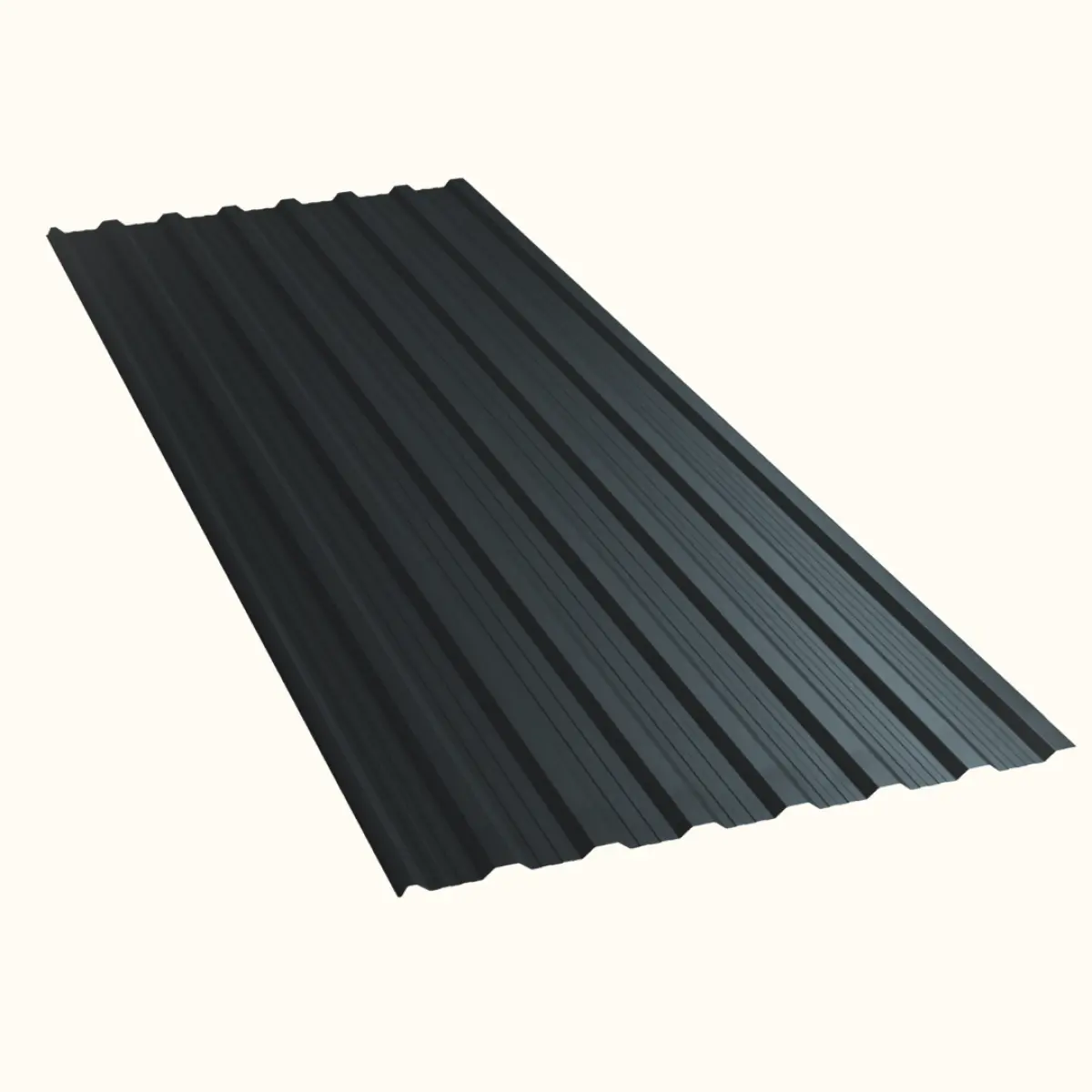 Tôle de toiture bac acier Vigo Gris Anthracite mat