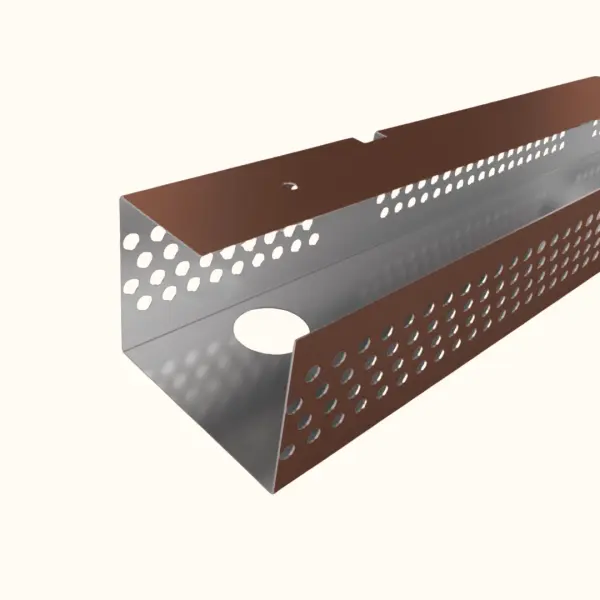 Profil de ventilation pour faîtage de toiture Savanna Marron Mat - 4