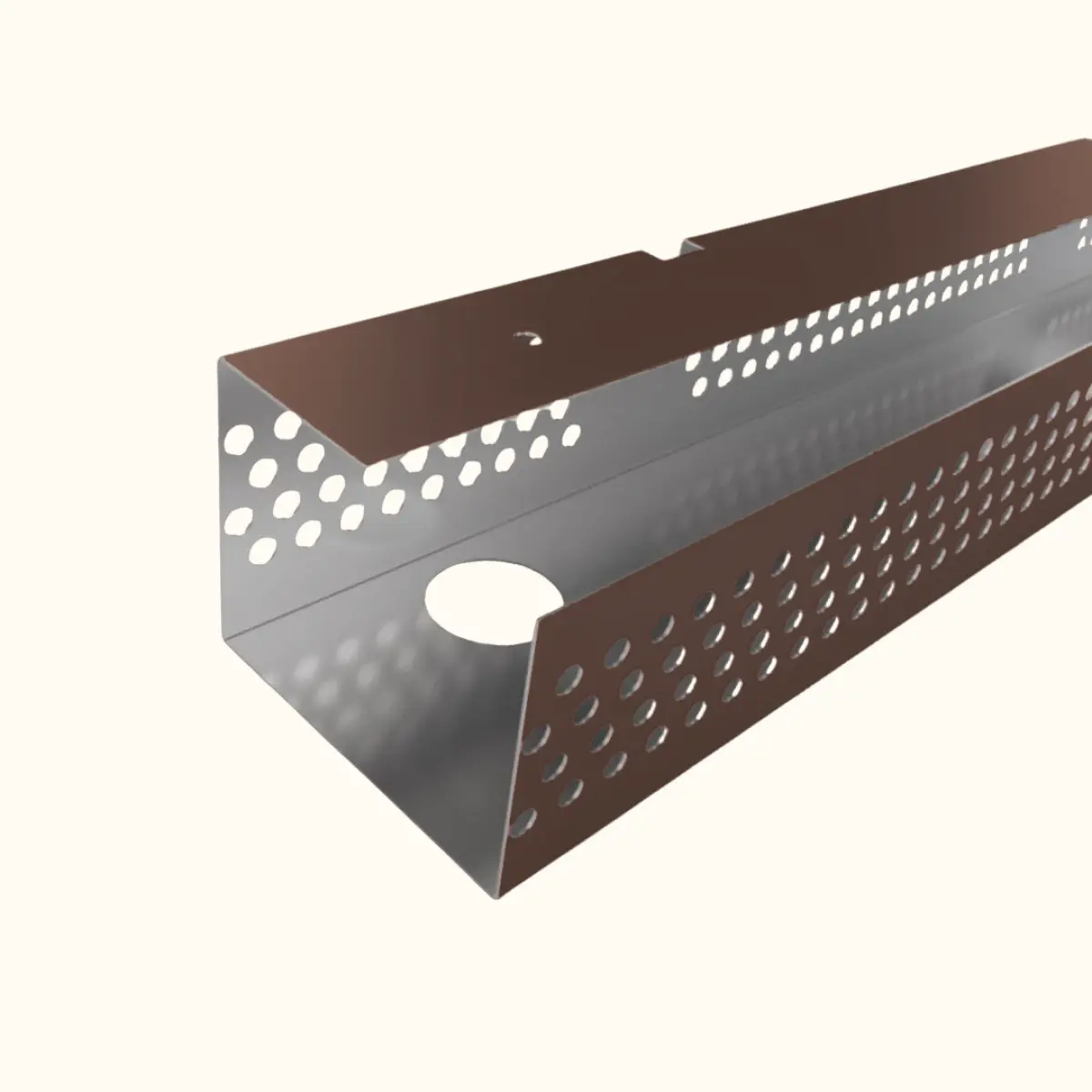 Profil de ventilation pour faîtage de toiture Savanna Brun Gris Mat