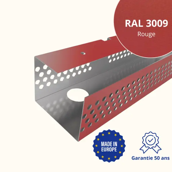 Profil de ventilation pour faîtage de toiture Savanna Rouge mat - 1