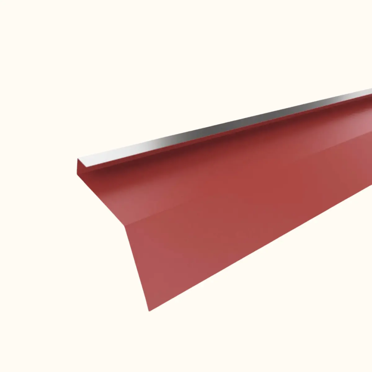 Tôle de gouttière avec surplomb pour toiture Savanna Rouge Mat