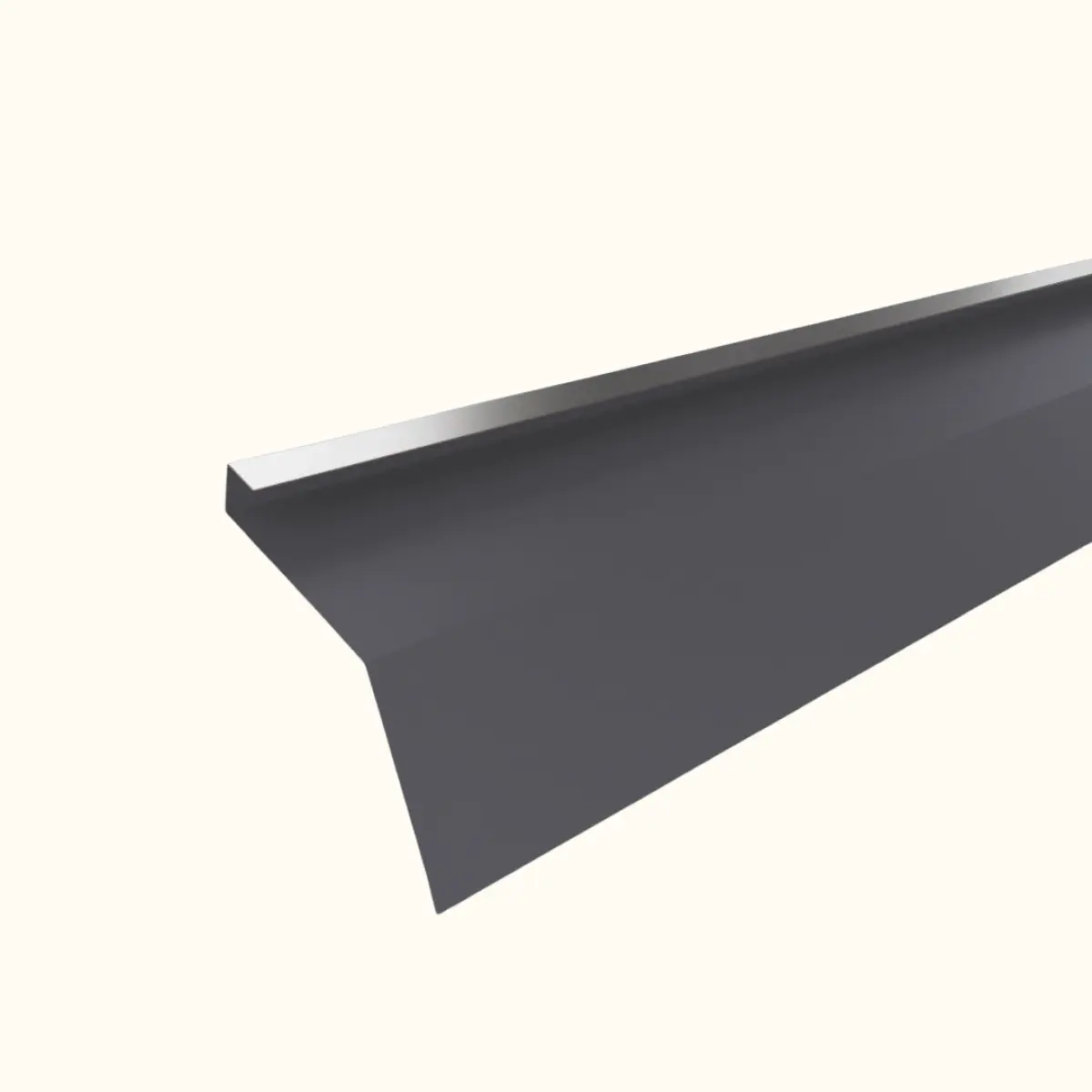 Tôle de gouttière avec surplomb pour toiture Savanna Gris Graphite mat