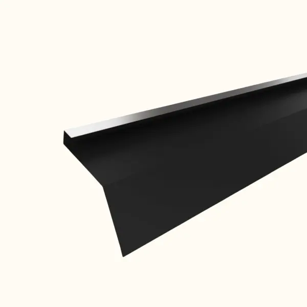 Tôle de gouttière avec surplomb pour toiture Savanna Noir mat - 4