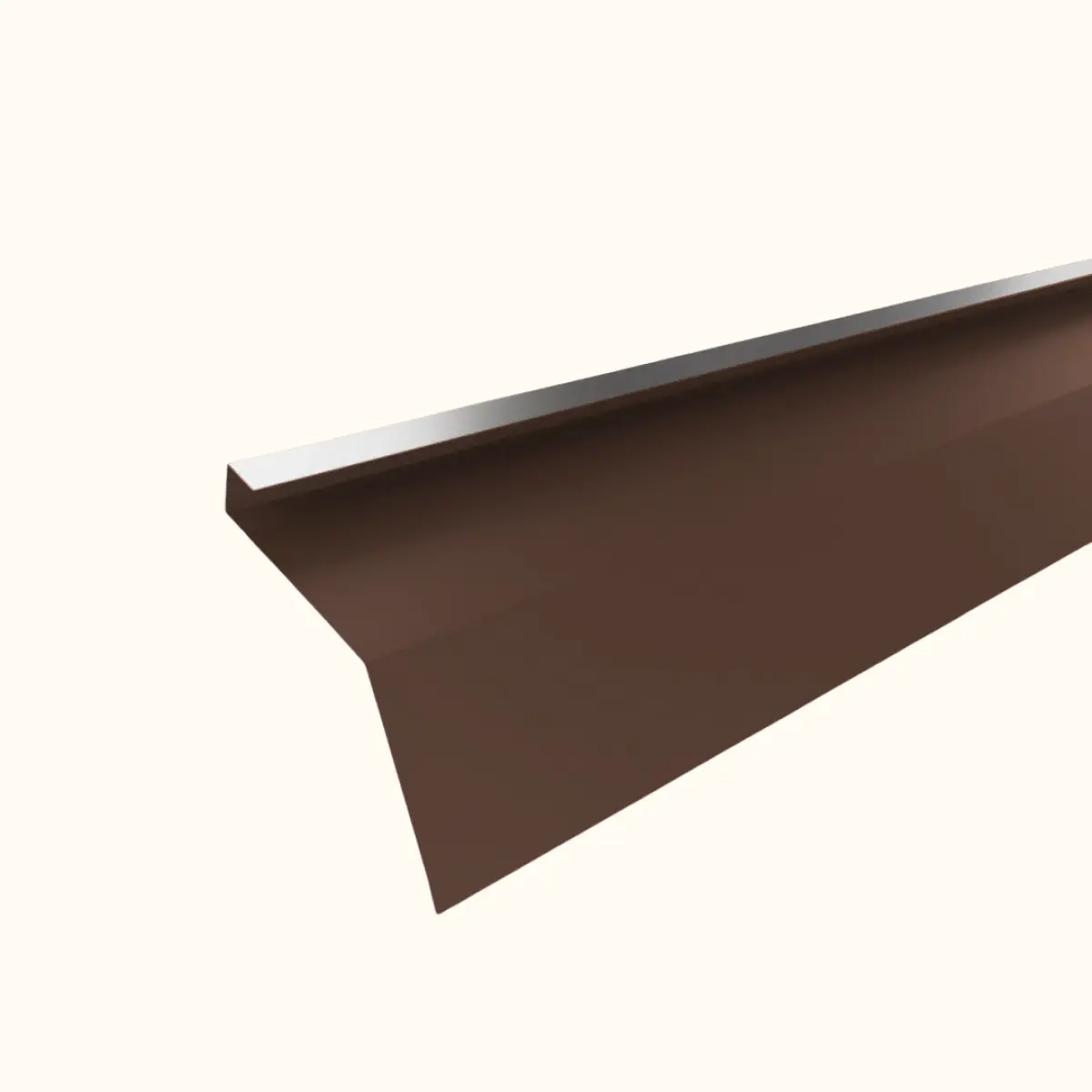 Tôle de gouttière avec surplomb pour toiture Savanna Brun Gris Mat