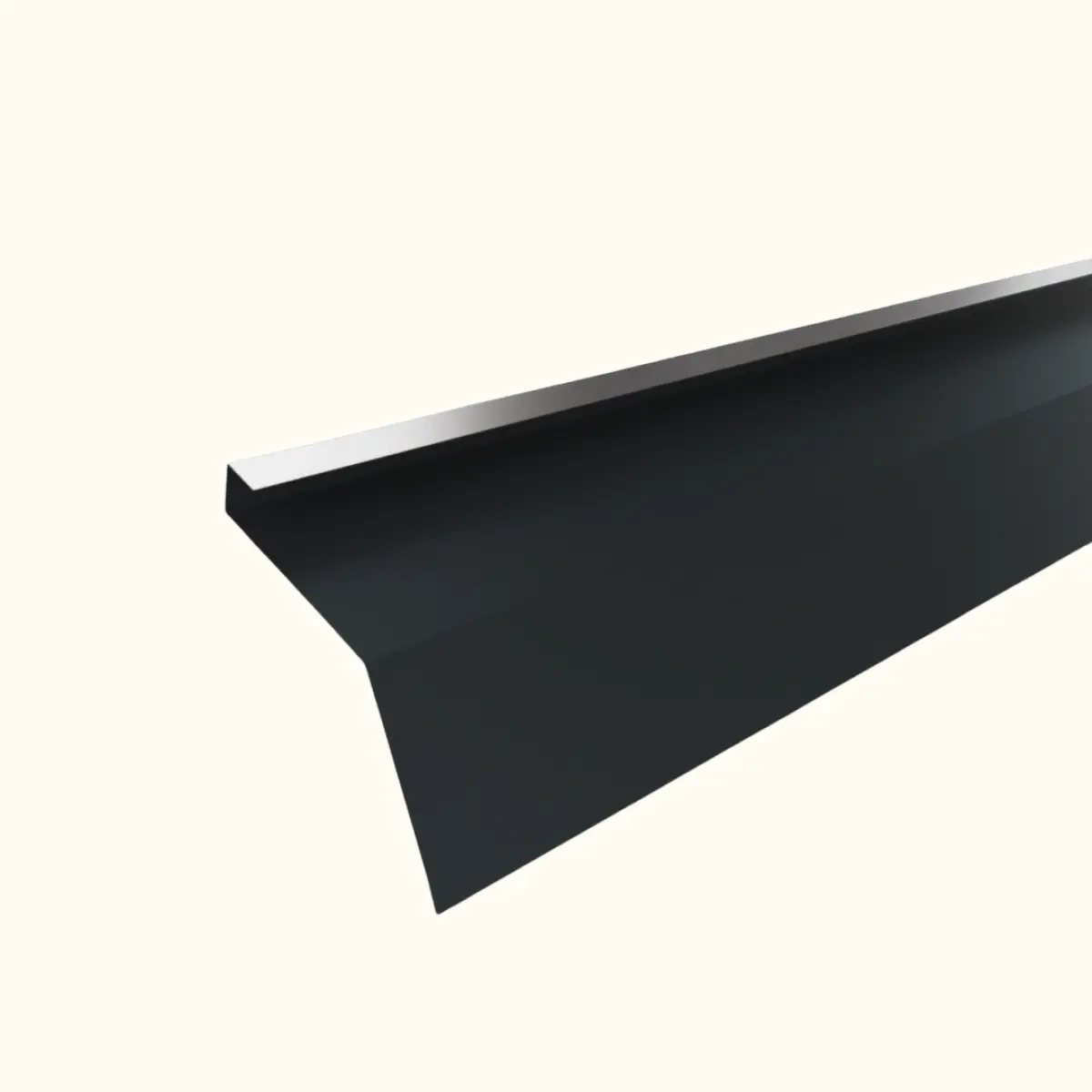 Tôle de gouttière avec surplomb pour toiture Savanna Gris Anthracite Mat