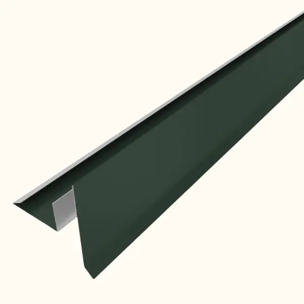 Tôle de rive avec rainure pour toiture Savanna Vert mat - 4