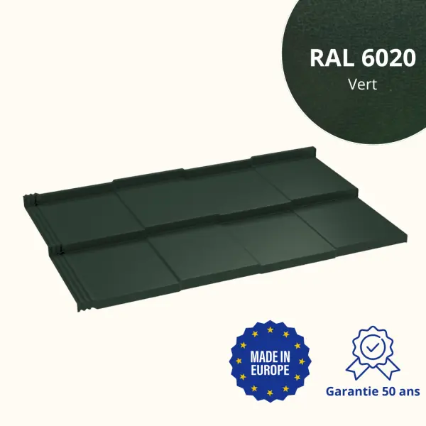 Tôle imitation ardoise Savanna Vert Mat