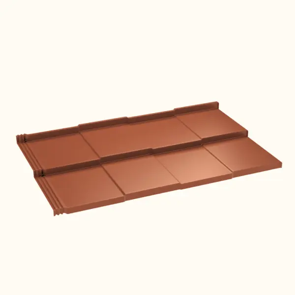 Tôle imitation ardoise Savanna Terre Cuite Mat - 4