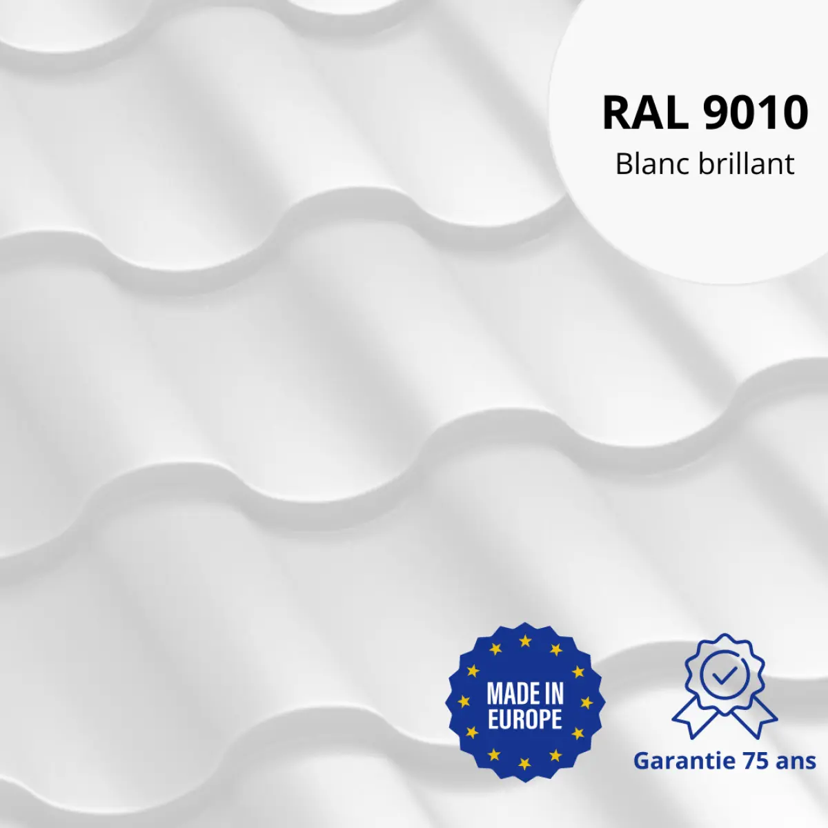 Tôle aluminium imitation tuile Centro Alu