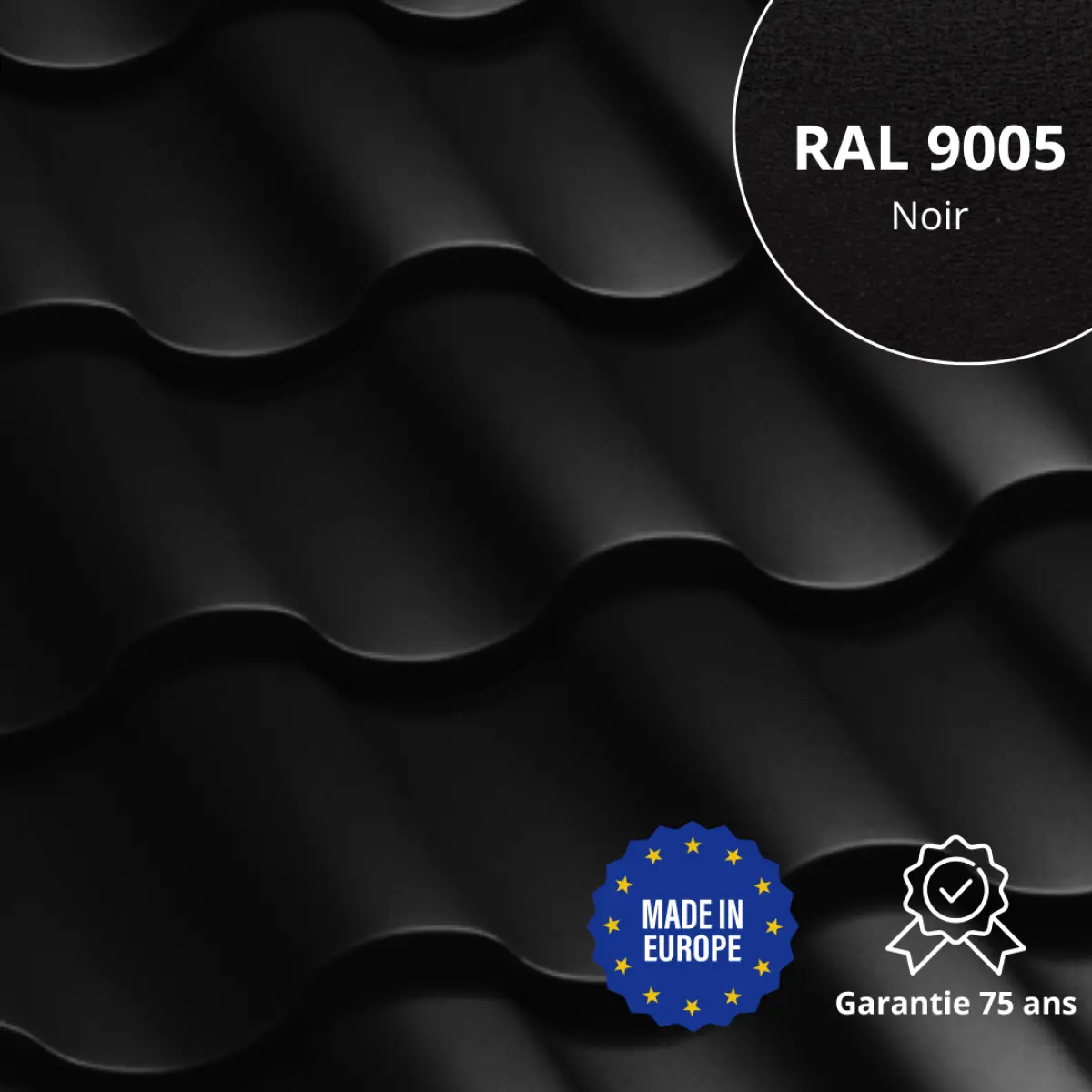 Tôle aluminium imitation tuile Centro Alu