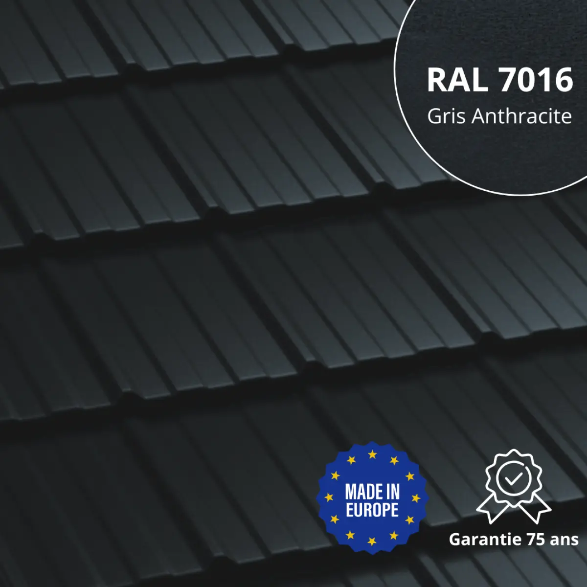 Tôle aluminium imitation tuile Horizon Alu