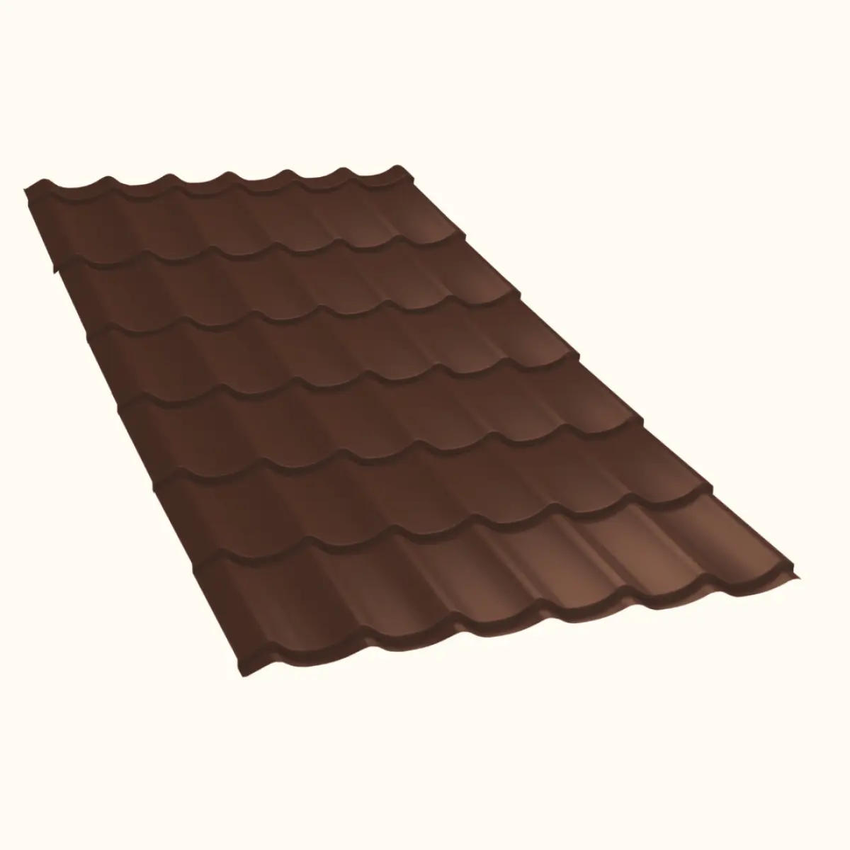 Tôle aluminium imitation tuile Platino Alu