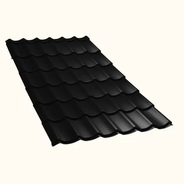 Tôle aluminium imitation tuile Platino Alu - 9