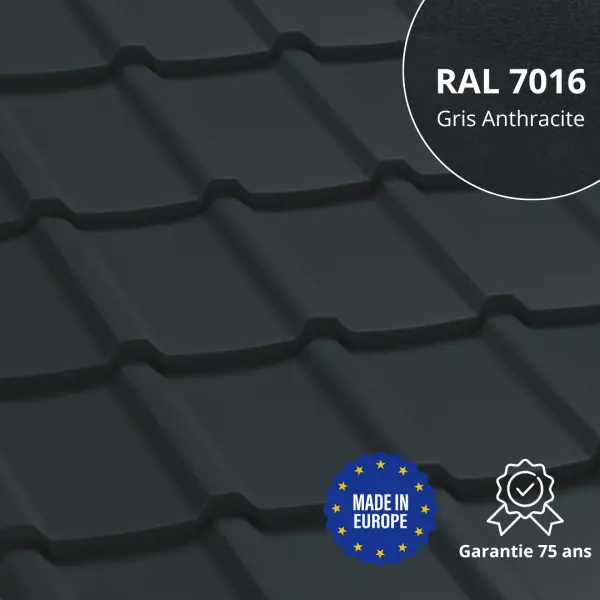 Tôle aluminium imitation tuile Allano Alu - 4