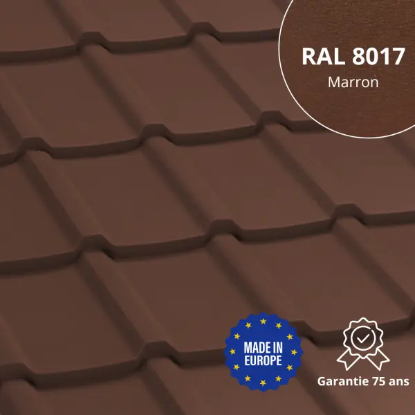 Tôle aluminium imitation tuile Allano Alu - 6