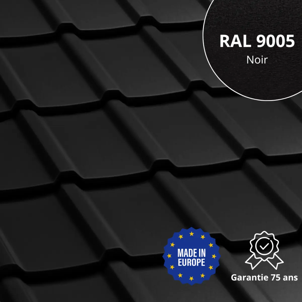 Tôle aluminium imitation tuile Allano Alu