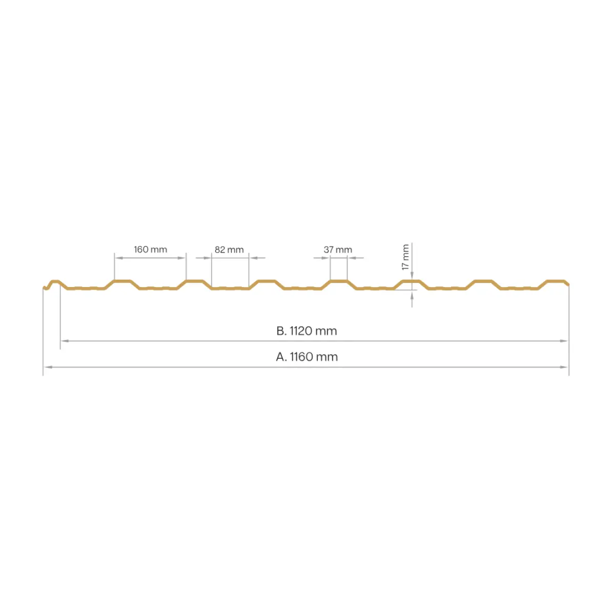 Tôle de toiture bac acier en aluminium Aviga