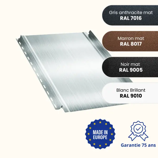 Tôle joint debout aluminium Snap Lock