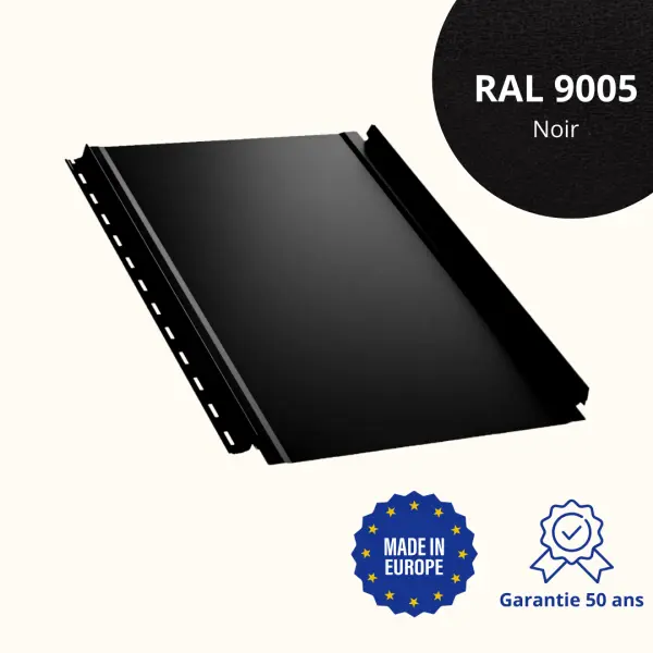 Joint debout Snap Lock Noir mat - 1