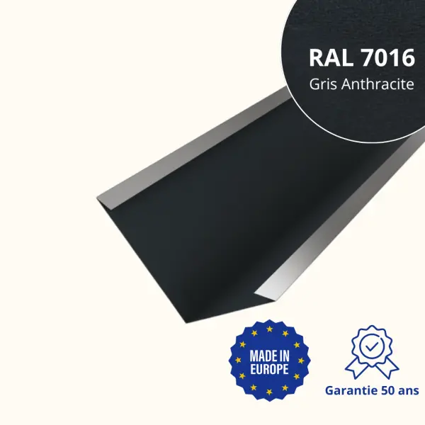 Bande de noue Gris Anthracite Mat