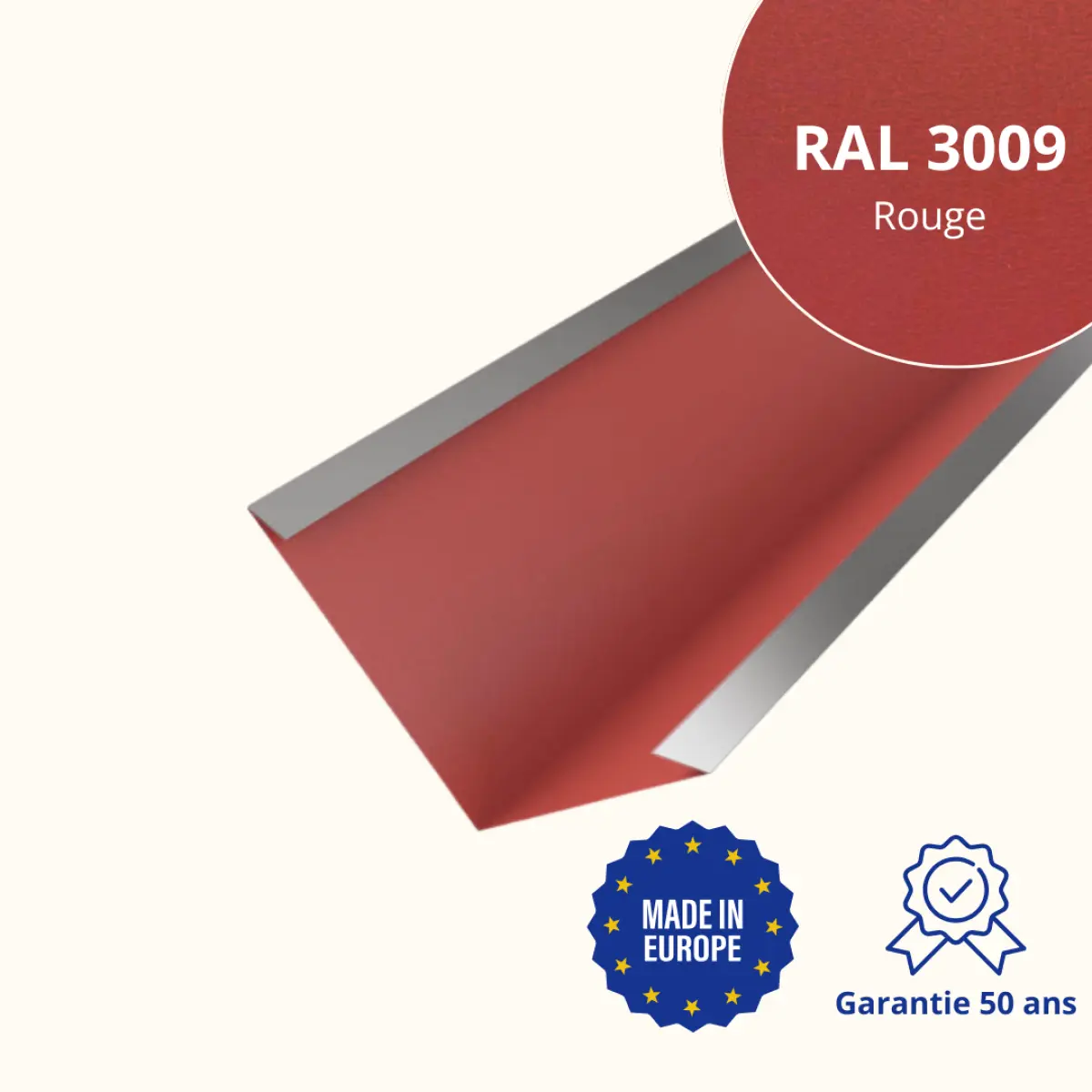 Bande de noue Rouge Mat