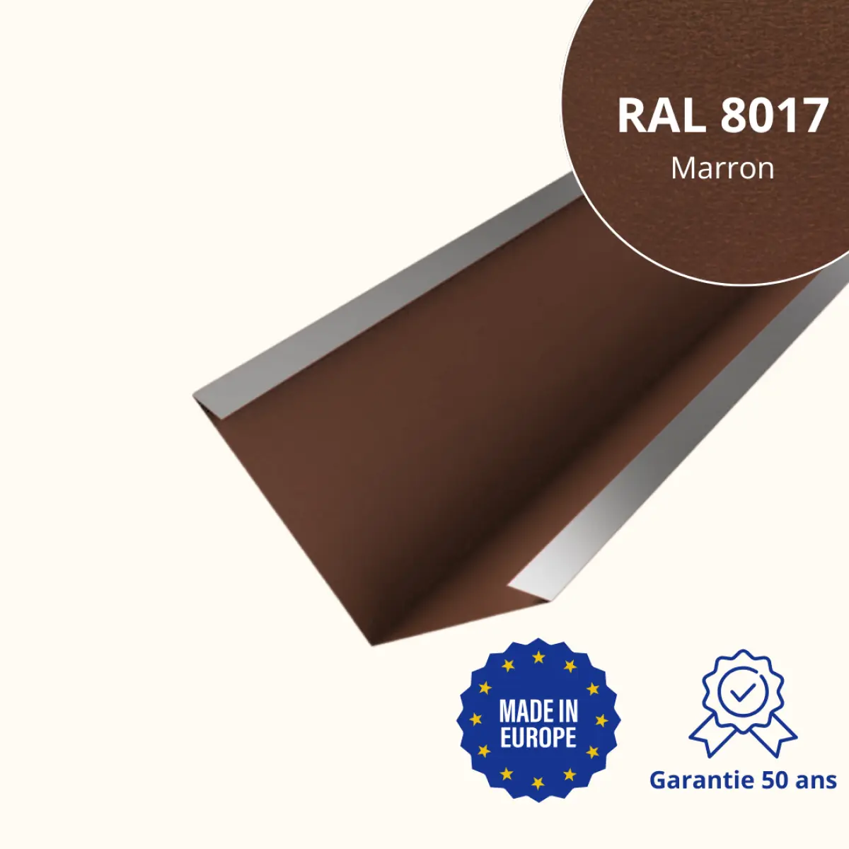 Bande de noue Marron Mat