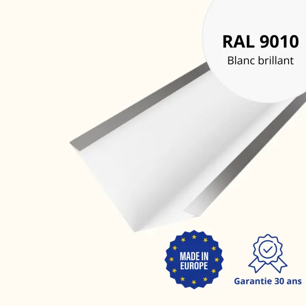 Bande de noue Blanc Brillant