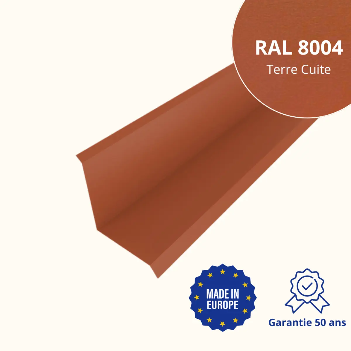 Solin de toiture Terre Cuite Mat